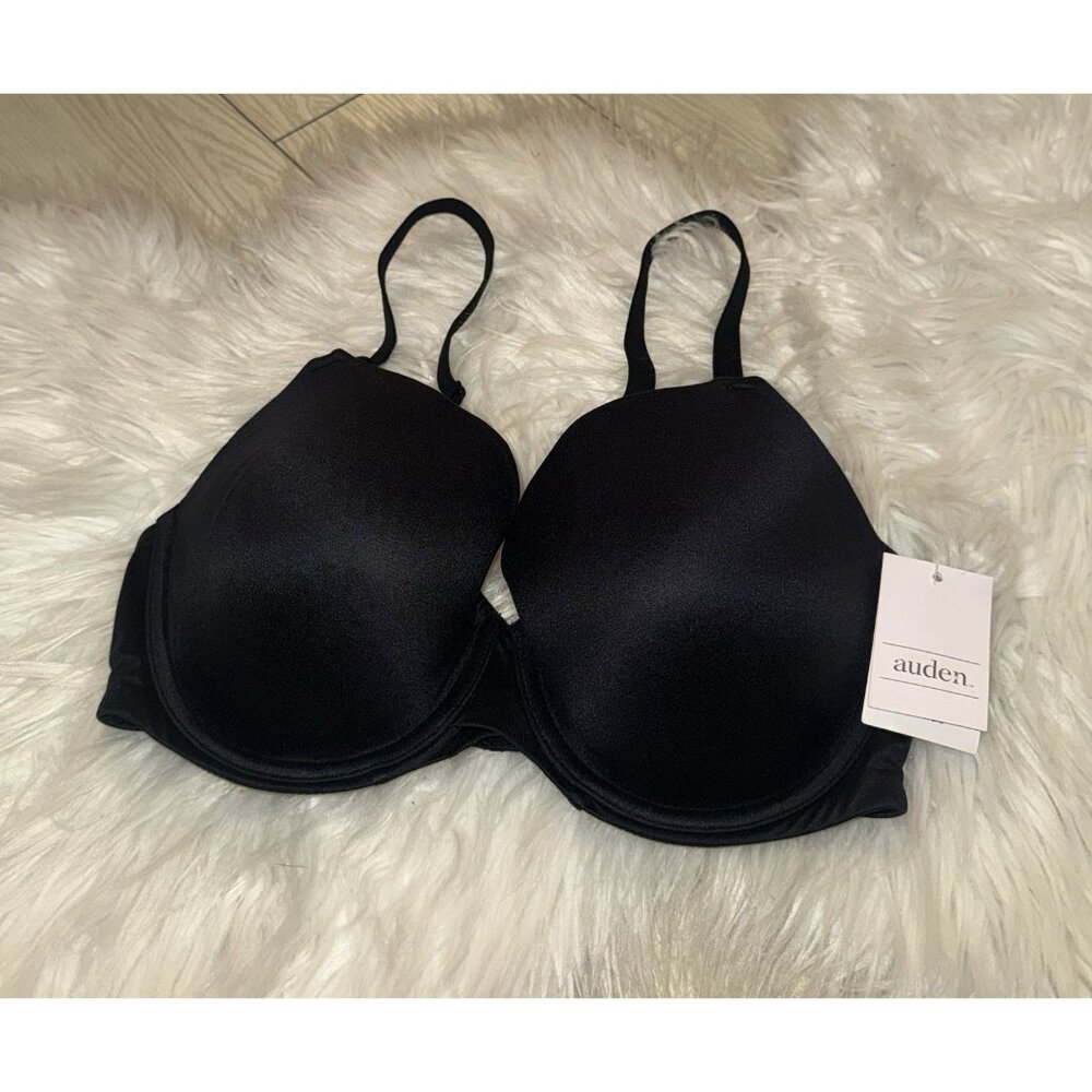 Auden Nursing Full Coverage Lightly Lined T-Shirt Bra Womens 34D Black New